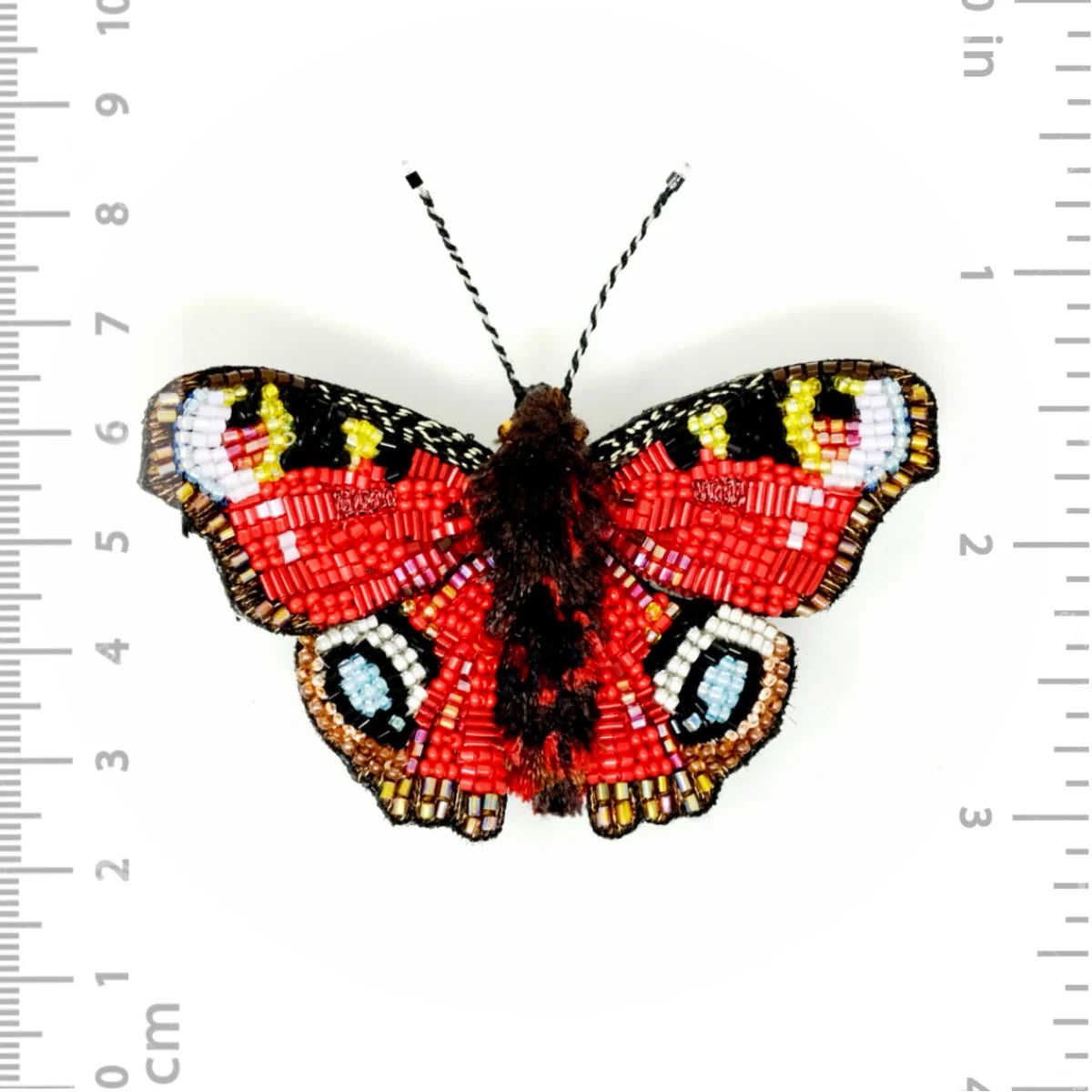 brooch pin - butterfly - anglais peacock by trovelore