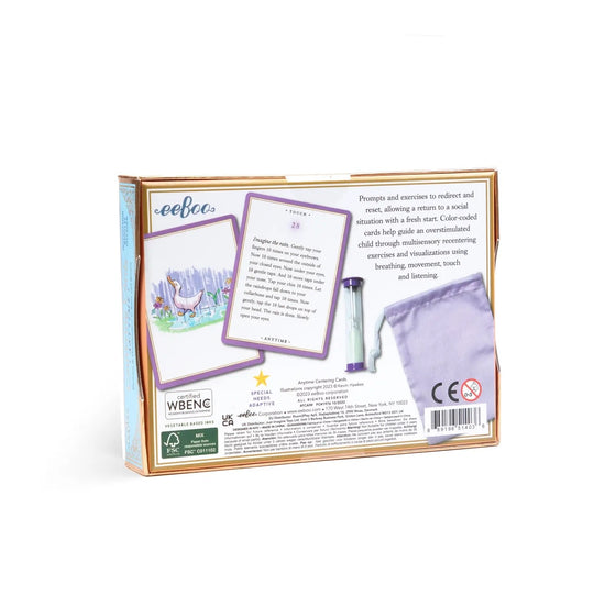 centering card set - anytime by eeboo