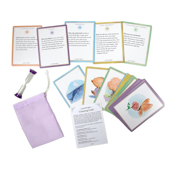 centering card set - anytime by eeboo