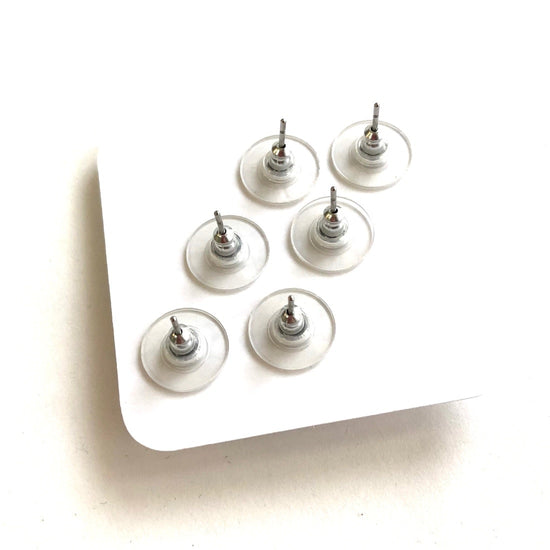 earrings - tiny lucite stud set - ombre by leetie lovendale