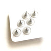 earrings - tiny lucite stud set - ombre by leetie lovendale
