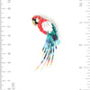 brooch pin - scarlet macaw parrot by trovelore
