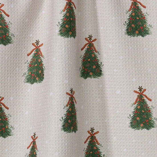 tea towel - microfiber holiday - arbolitos by geometry house
