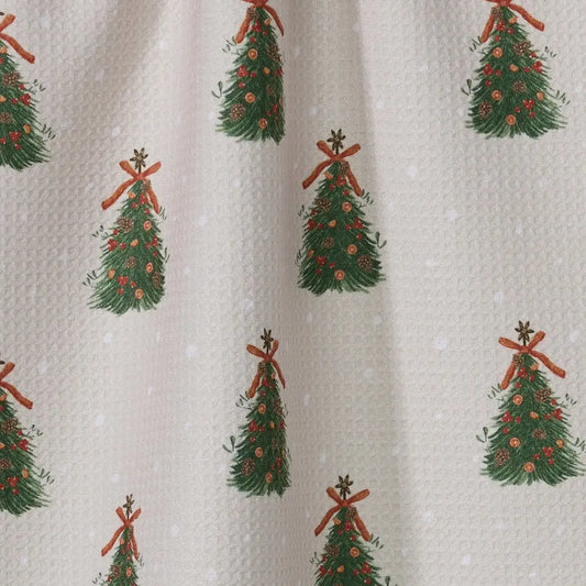 tea towel - microfiber holiday - arbolitos by geometry house