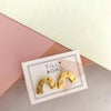 earrings - arc studs - 24kgp by tilly doro