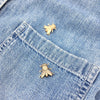 brooch pin - fly by metal cloth & wood