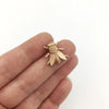 brooch pin - fly by metal cloth & wood