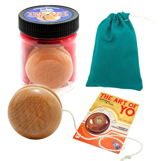 toy set - yo-yo - rock maple wood by channel craft