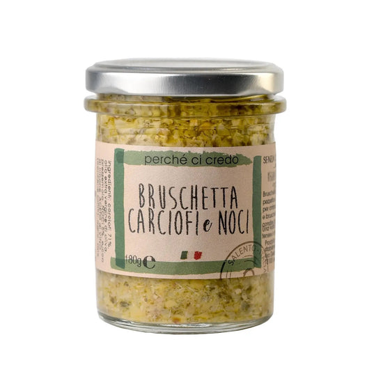 condiment - artichoke walnut bruschetta by zia pia imports