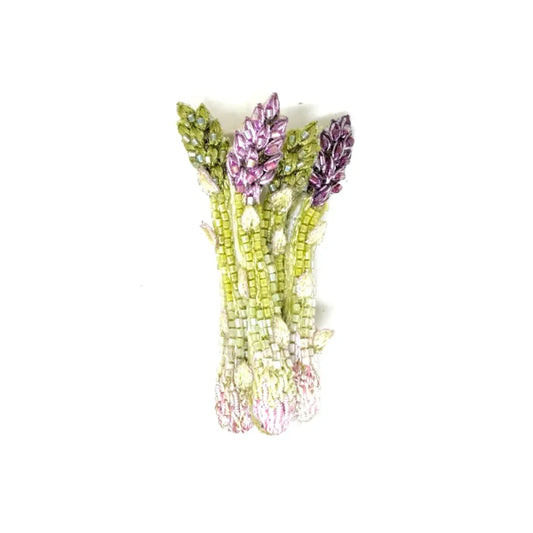 brooch pin - asparagus by trovelore