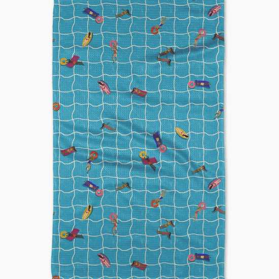 tea towel - microfiber - at the pool by geometry house