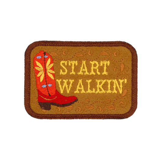 Patch | Iron-On | Start Walkin' (Cowboy Boot)