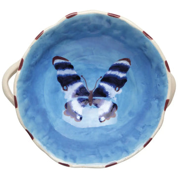 bowl - footed - stoneware - aurora by now designs