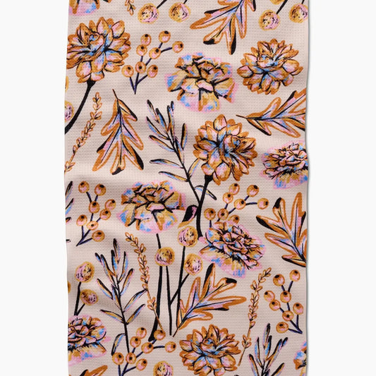tea towel - microfiber autumn - bouquet by geometry house