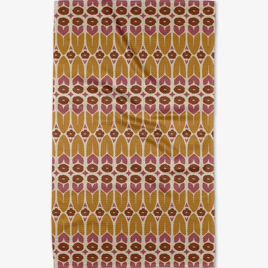 tea towel - microfiber autumn - groove by geometry house