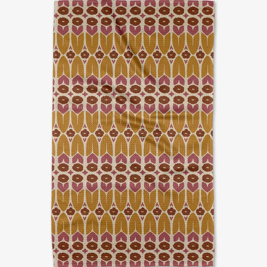 tea towel - microfiber autumn - groove by geometry house