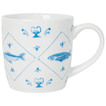 mug - aveiro fish - porcelain by now designs