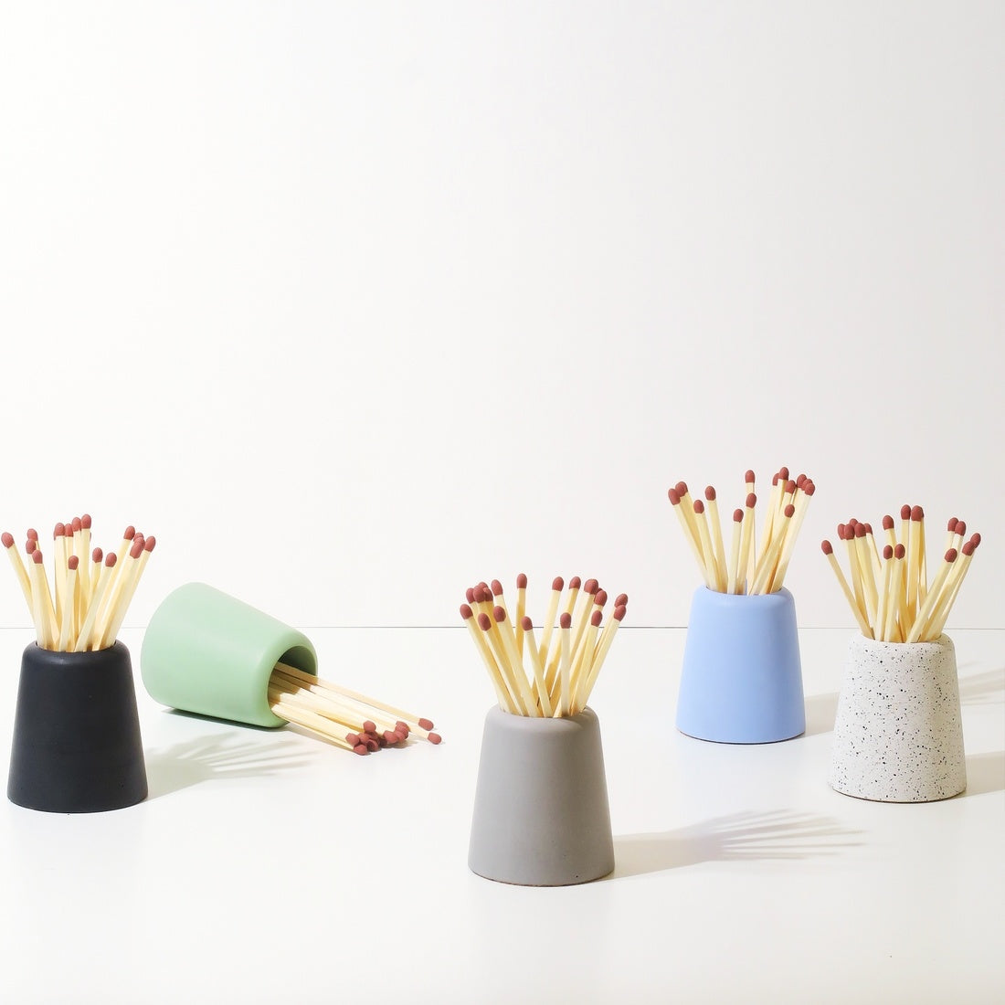 concrete matchstick holder - "eld" by concrete goods
