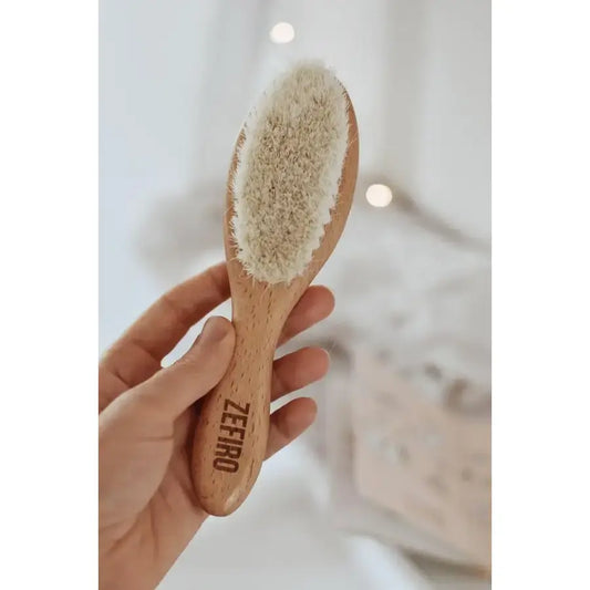 hair brush - baby - beechwood by zefiro