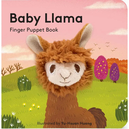 board book - finger puppet - baby llama by chronicle books