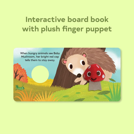 board book - finger puppet - baby mushroom by chronicle books
