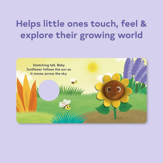 board book - finger puppet - baby sunflower by chronicle books