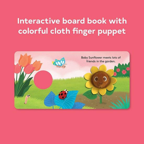 board book - finger puppet - baby sunflower by chronicle books