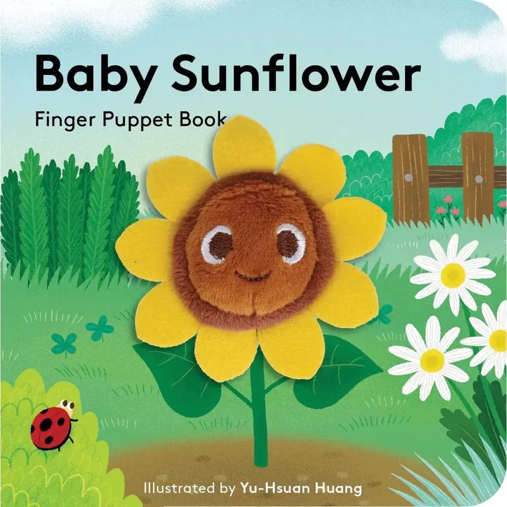 board book - finger puppet - baby sunflower by chronicle books
