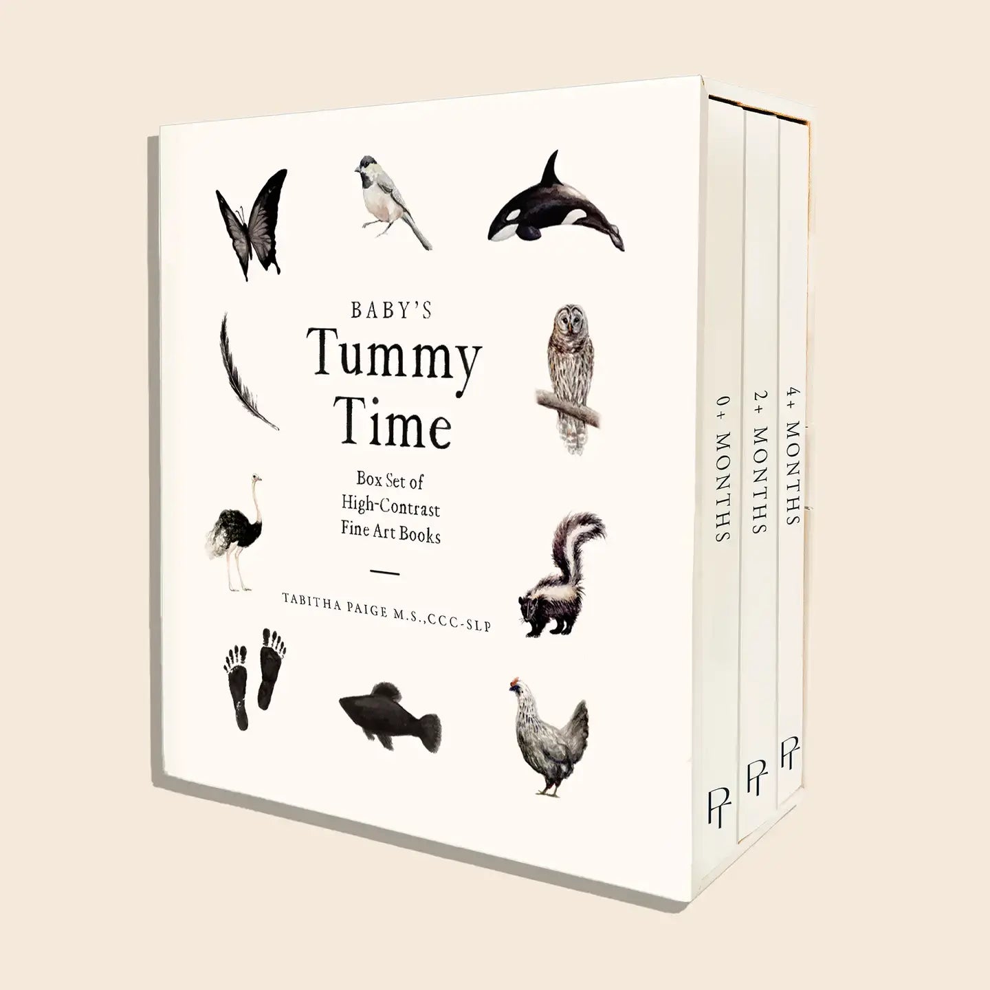books - box set of 3 - baby's tummy time by paige tate & co.
