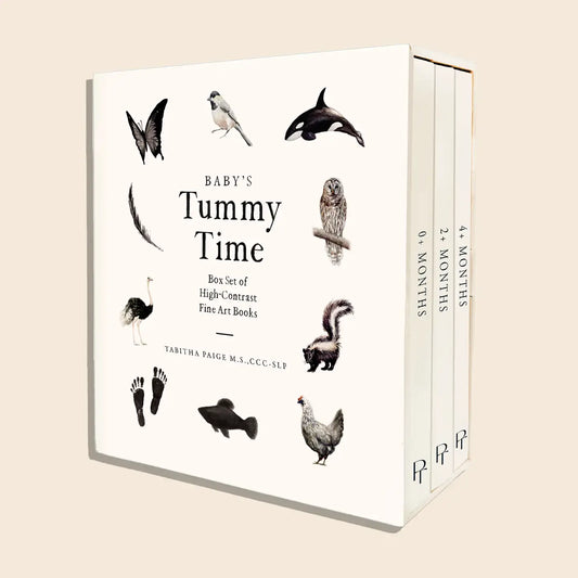 books - box set of 3 - baby's tummy time by paige tate & co.