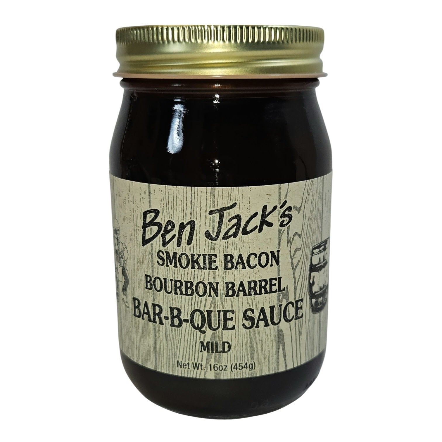 bbq sauce - mild smokie bacon bourbon by ben jack larado's