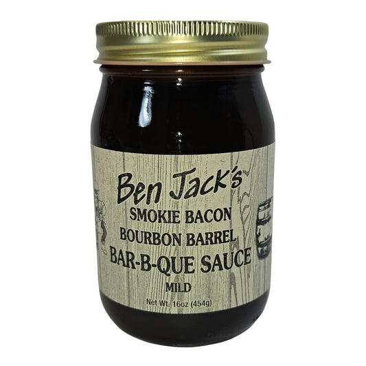 bbq sauce - mild smokie bacon bourbon by ben jack larado's