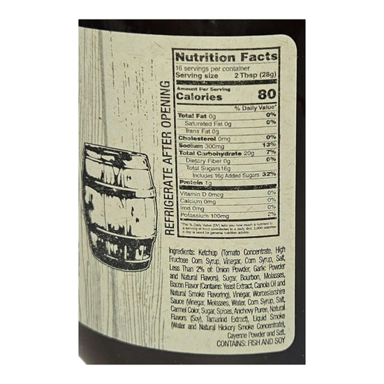 bbq sauce - mild smokie bacon bourbon by ben jack larado's