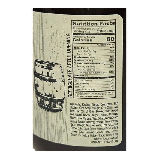 bbq sauce - mild smokie bacon bourbon by ben jack larado's