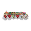 ornament - 1" paper mache ball - hand-painted multicolor assorted by creative co-op
