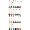 ornament - 1" paper mache ball - hand-painted multicolor assorted by creative co-op