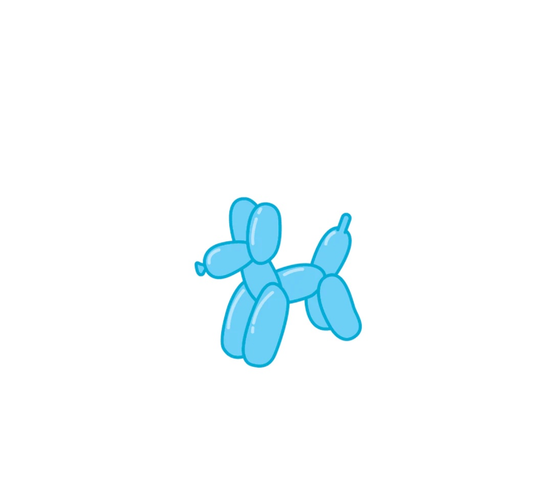 gift tag set - balloon dog by public school paper co