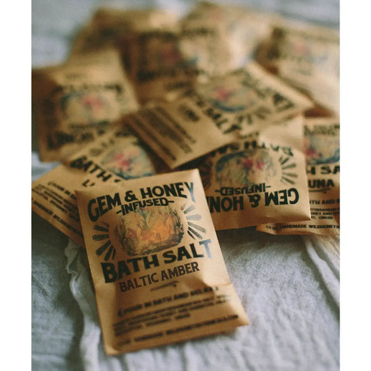 bath salt - soak/body scrub - gem & honey infused by wild yonder studio