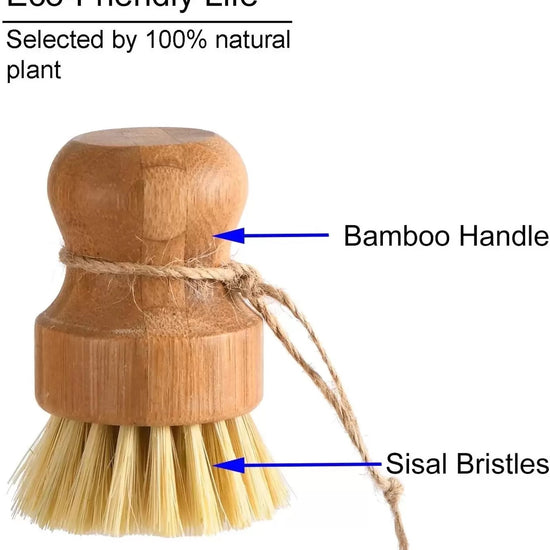 dish brush - bamboo wood by plenty
