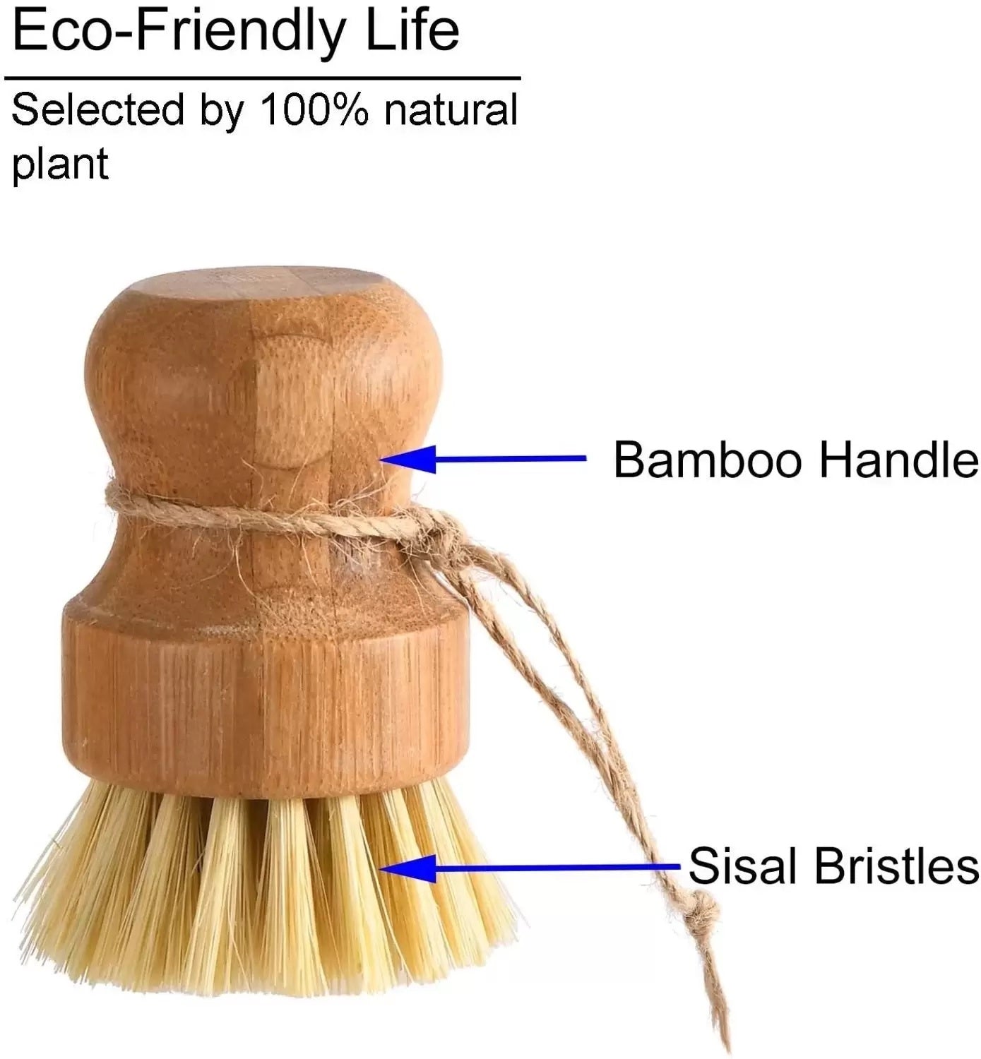 dish brush - bamboo wood by plenty
