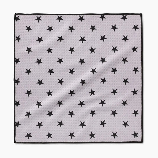 paw towel - microfiber - bark stars by geometry house