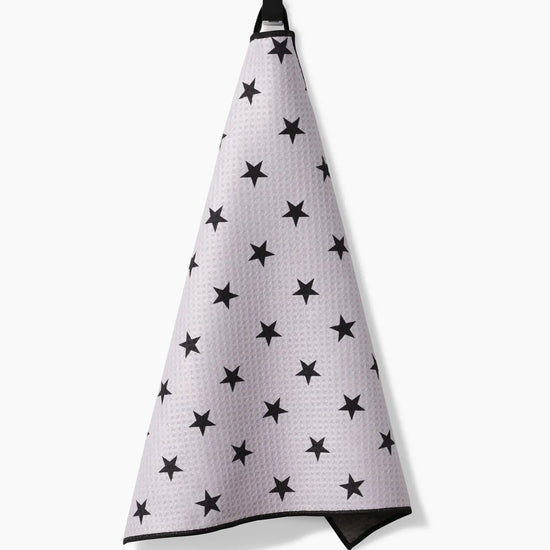 paw towel - microfiber - bark stars by geometry house