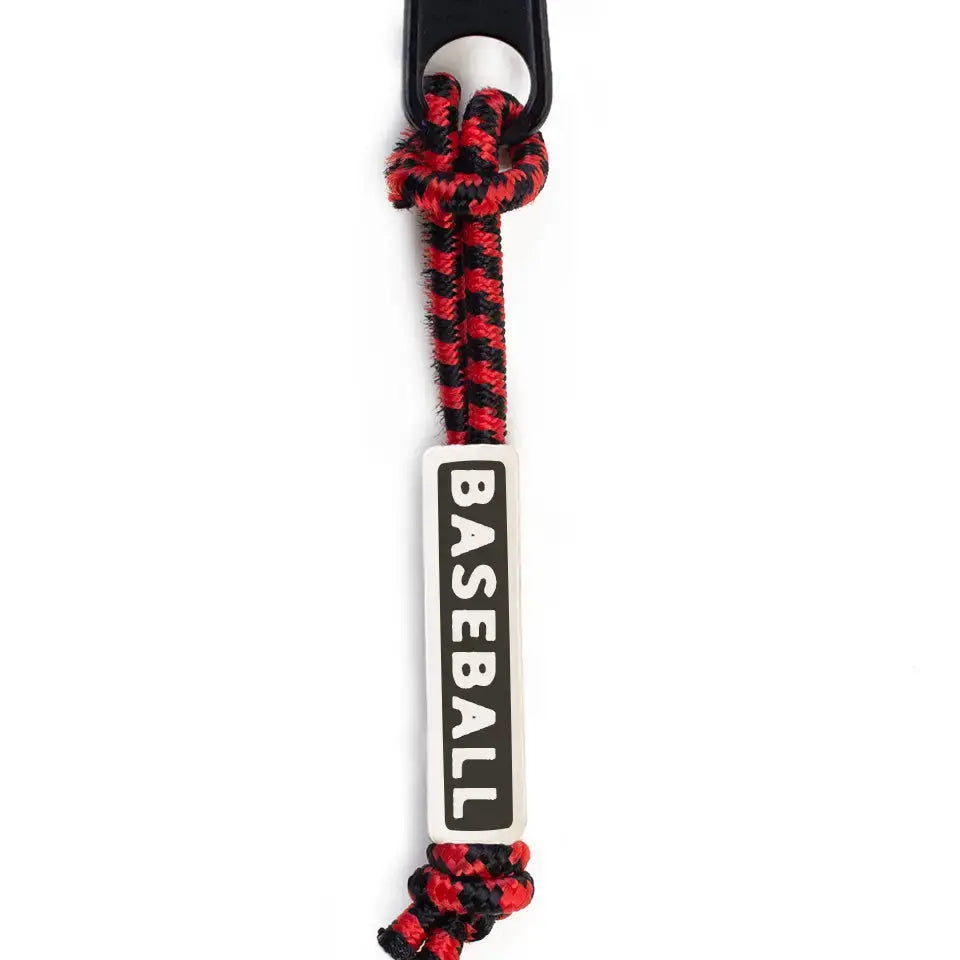 bag zipper tag - baseball by mudlove