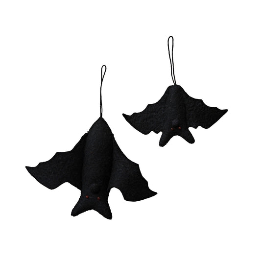 ornament - felt bat by creative co-op