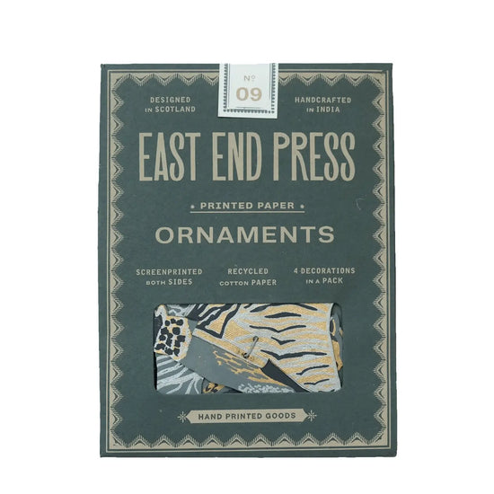 ornaments - recycled cotton paper - bats by east end press