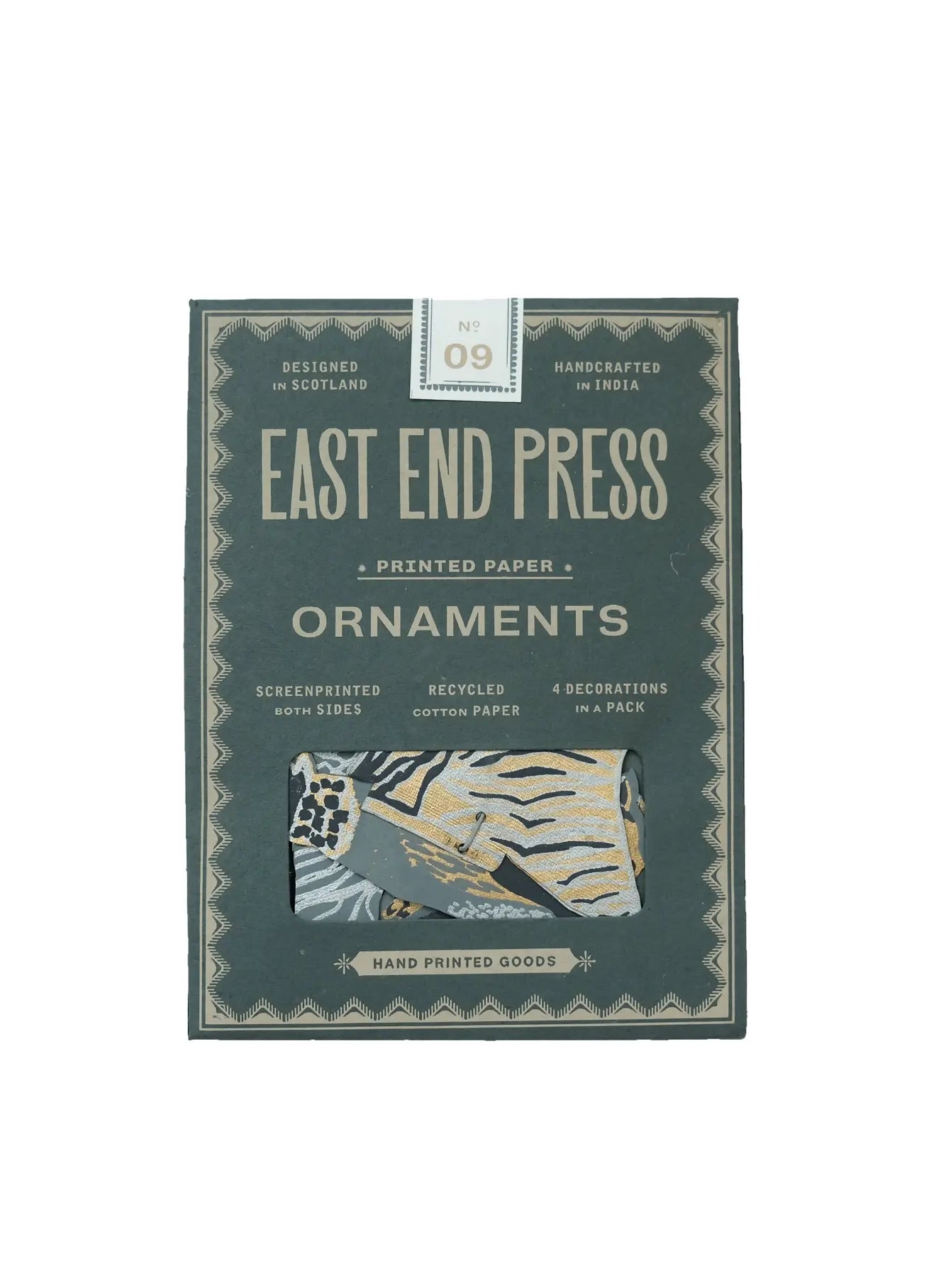 ornaments - recycled cotton paper - bats by east end press