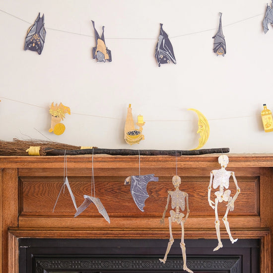 ornaments - recycled cotton paper - bats by east end press