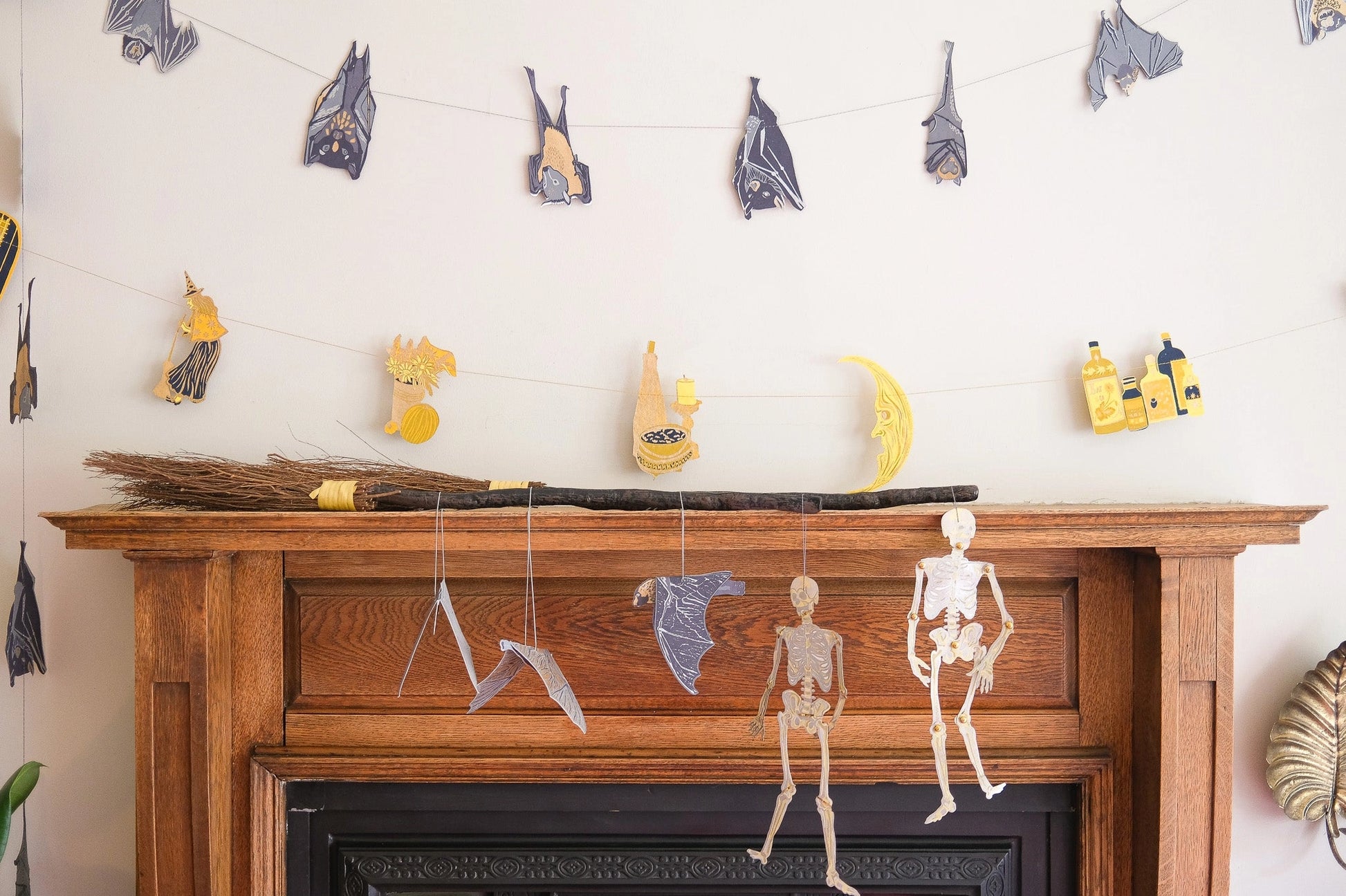ornaments - recycled cotton paper - bats by east end press