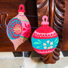 garland - recycled cotton paper - bauble ornaments by east end press