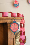 garland - recycled cotton paper - bauble ornaments by east end press